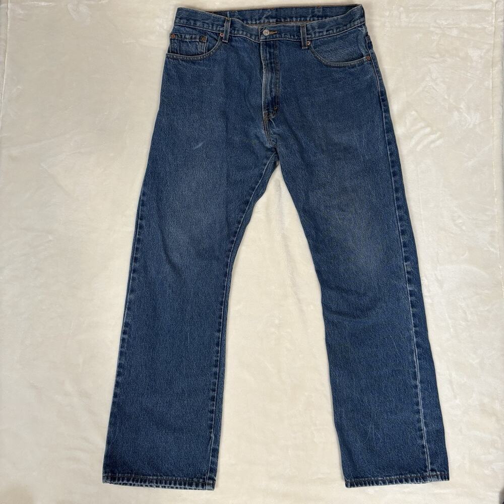 Levi's 517 Bootcut Mens Jeans 38x34 (Fits 35x32.5) Distressed Workwear Vibe